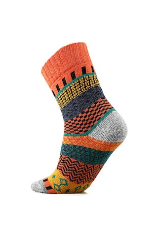 Techsport Svea Turuncu Unisex Günlük Yün Çorap Svea-turuncu Renkli Renkli Çok Renkli