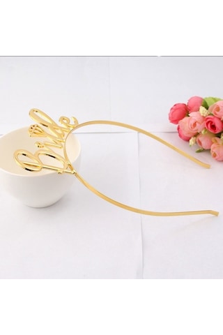 Bride Yazılı Metal Taç Gold Renkli Altın Sarısı +bekarlığa Veda P