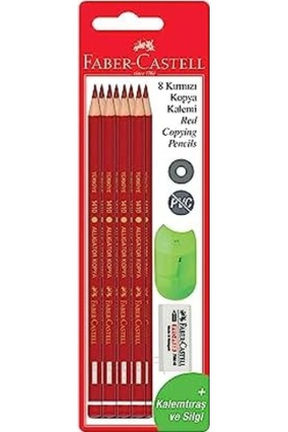Kırmızı Kopya Kalemi 8'li 103 Ivory
