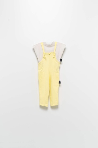 Babyhola Kız Çocuk Salopet Tişört Takım 50842 Sarı