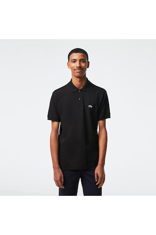 Lacoste Erkek Classic Fit L.12.12 Siyah Polo Yaka Tişört Siyah - Siyah