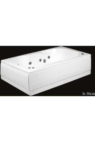 Alika 180 x 130 CM Jakuzi Küvet Hidromasaj Sistem-2 8+10 Jet