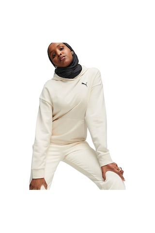Puma Better Essentials Kapşonlu Kadın Sweatshirt Bej/e Kru