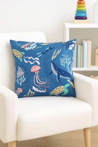 Duck Deniz Kırlent Kılıfı Mavi 40x40 Mavi