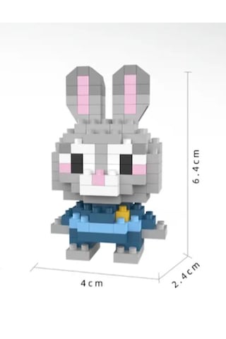 Bricks 3d Puzzle Yapı Blokları Seti -zootropolis Judy Hopps Mini Tavşan