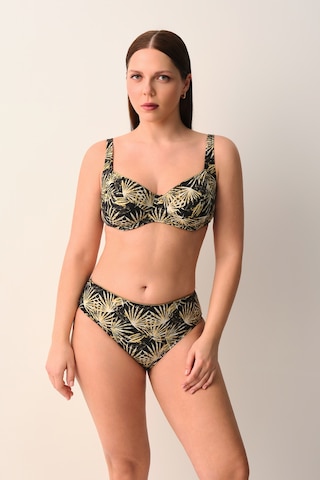 Suwen Palm Biyeli Şerit Detaylı Bikini Alt Sb26260372372 Çok Renkli