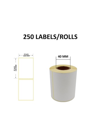 Lexroo Kargo Etiketi Eko Termal Rulo Etiket 100mm X 150mm 350 Adet Direk Termal Transfer Etiketi Diğer