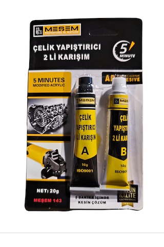 Meşem Çelik Yapıştırıcı 2'li