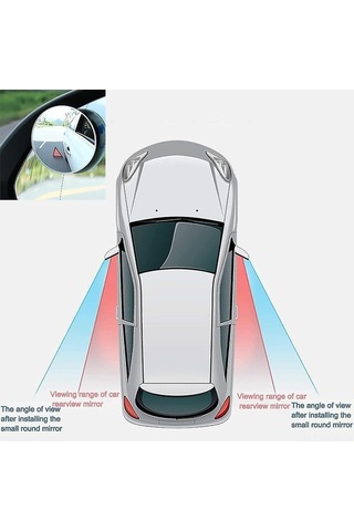 Besthome1 2 Adet Araba Kör Nokta Aynası - Cam 360 Derece Hd Görüntü Sağlık Kurulum