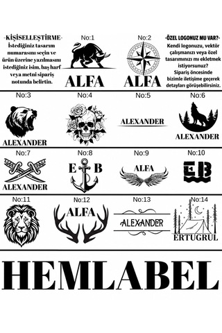 Hemlabel El Yapımı Hakiki Deri Para Klipsli Kartlık Cüzdan Minimal Erkek Cüzdanı Kişiselleştirilebilir Kahverengi - Taba