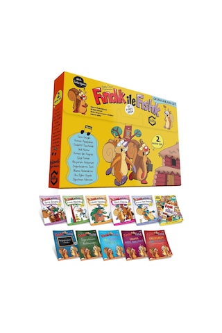 Fındık İle Fıstık Okuma Anlama Seti 2. Sınıf (10 Kitap) - Feridun Depe Fındık İle Fıstık Okuma Anlama Seti 2. Sınıf (10 Kitap) - Feridun Depe