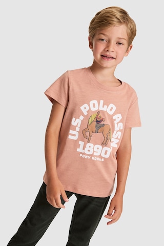 U.S. Polo Assn. Erkek Çocuk Pudra Tişört 50327000-vr042