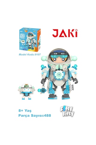 Jaki Space Quest Serisi Mavi Astronot-jk9107 488 Parça Oyuncak Yapım Seti