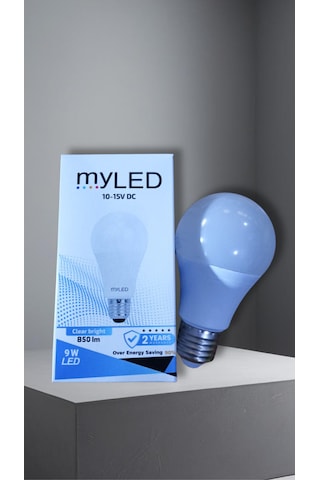 Myled 12v 9w E27 Beyaz Led Ampul 50 Adet