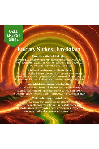 Mim and More Energy Sirke 250 ML