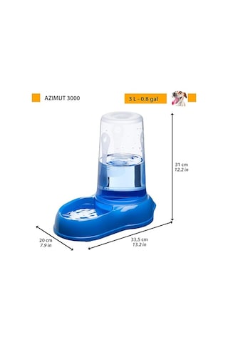 Ferplast Azimut 3000 Saklamalı Mama Ve Su Kabı, Standard
