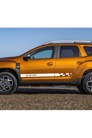 Renault Dacia Duster Yan Kapı Şerit Sticker Etiket Modeli