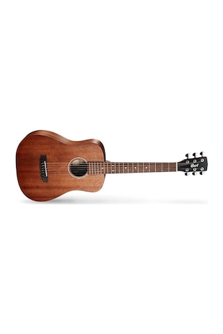 Cort Ad Mını M Op 3/4 Ölçek Akustik Gitar - Gig Bag Dahil Başlangıç/orta Seviye Tüm Gövde Maun Ahşap, Kompakt 3/4 Boyut Ve Open Pore Mat Kaplama
