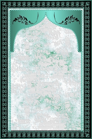 Keçe Seccade Namazlık Kaymaz Taban, Süngerli Diz Dostu Tasarım Ahs958 Çok Renkli