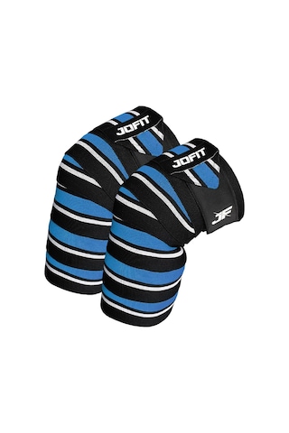 Jofit Knee Wraps / Diz Bandajı - 2'li Paket - Siyah-mavi Siyah - Mavi