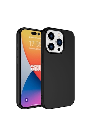 Apple Uyumlu iPhone 15 Pro Kılıf Zore Lsr Lansman Kapak Siyah