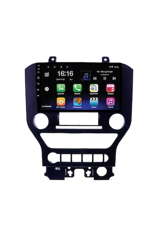 Ford Mustang 2014-2019 Manuel Klima Android 2 Gb + 32 Gb Rom Carplay Multimedya JAPON SERİ