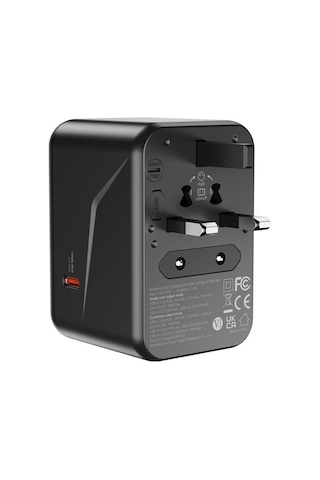 Wl22 65w Gan Evrensel Seyahat Şarj Cihazı 1ac+3usb-c+2usb-a Hızlı Şarj Adaptörü