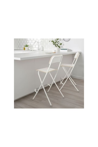 Ikea Franklın Bar Sandalyesi, Beyaz, 63 Cm, Katlanabilir