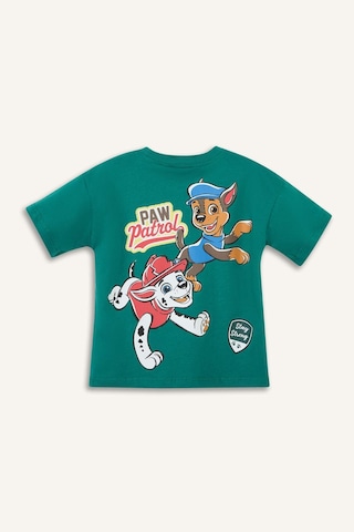 Defacto Paw Patrol Regular Fıt Kısa Kollu Tişört Erkek Bebek G9906a526smgn749 Yeşil-gn749