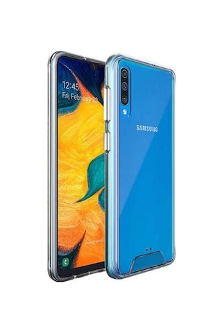 Zore Galaxy A50 İle Uyumlu Gard Silikon Kılıf Şeffaf 1.3mm