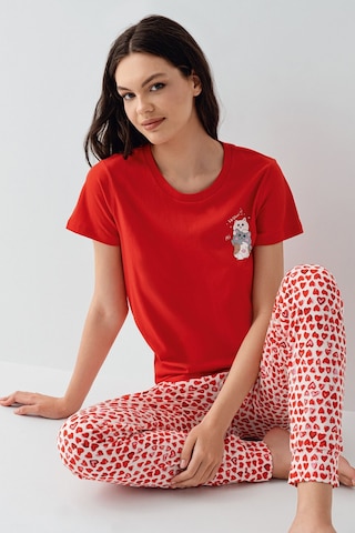 Arnetta Kadın Kırmızı Pijama Takım Ar3581-s-v1 Kırmızı