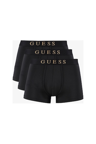 Guess Microfiber 3'lü Erkek Siyah Boxer Siyah