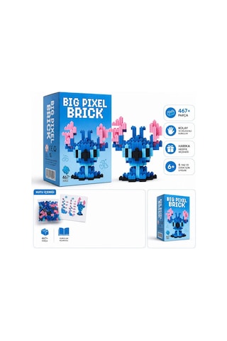 Pixel Blok Oyuncak Seti 467 Parça Mini Blok Yapım Oyunu