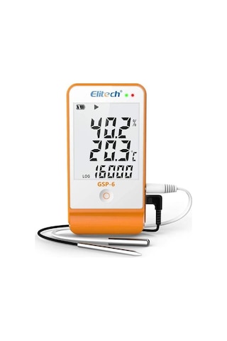Elitech Gsp-6 Çift Kablolu Sıcaklık Ve Nem Veri Kaydedici Datalogger