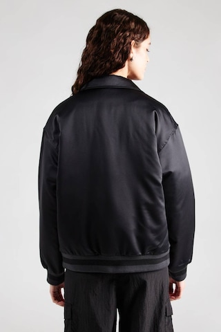 Nike Michael Jordan Varsity Loose Fit Bomber Jacket Black Kadın Bol Kesim Ceket Mont Siyah Siyah