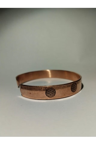 Hayat Ağacı Bileklik El Yapımı Saf Bakır Bileklik Şık Aksesuar Çok Renkli