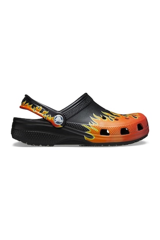 Crocs 210993 Classic Flames Clog K Siyah-kırmızı Çocuk Terlik BEYAZ