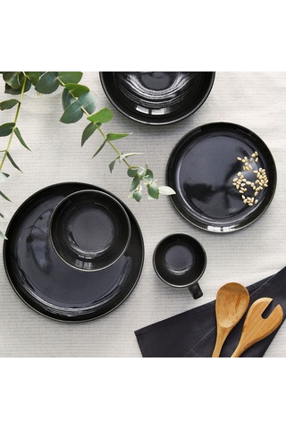 Ikea Gladelig Yemek Takımı 24 Parça Koyu Gri