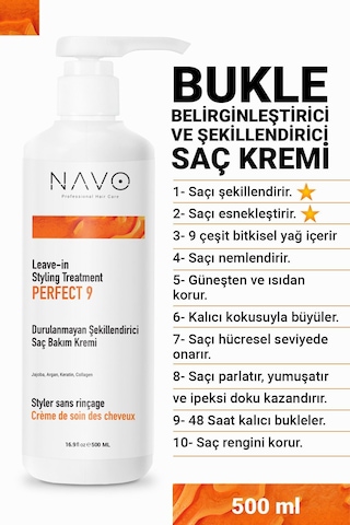 Bukle Belirginleştirici Durulanmayan Saç Kremi - Kıvırcık Saçlar İçin - Sülfatsız - 500ml
