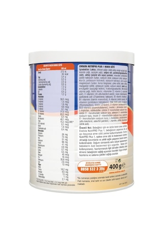 Evolvia Nutripro Plus 1 Bebek Maması 400 G 2 Adet