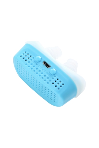 Hangfox Silikon Uyku Ve Horlama Yardımcısı 3 Vitesli Elektrikli Burun Tıkanıklığı Horlama Durdurucu Mavi