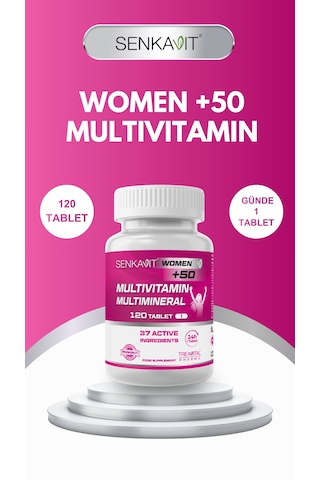 Senkavit Women Kadın Multivitamin Ve Mineral Complex +50 Yaş 120 Tablet