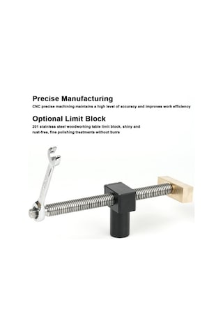 Dancemonkey Ahşap İşleri Mengesi - 20mm Delikli, Güçlü Sıkma, Hızlı Kilitleme