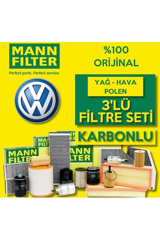 Vw Jetta 1.2 Tsi Mann-Filter Filtre Bakım Seti 2015-2018 Cyv