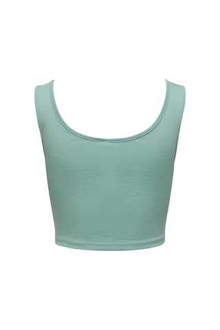 Only Kadın Kısa Cropped Top Yeşil - 15240303