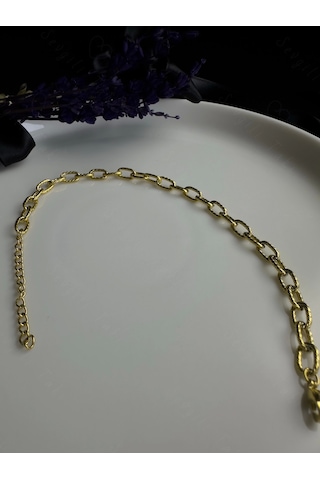 Paperclip Zincirli Gold Çelik Kedi Tasması/aksesuarı Meow Serisi