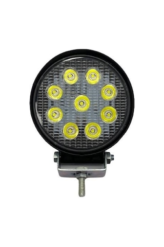 10v-30v Çalışma Lambası Yuvarlak 9 X 3w Power Ledli 114 114 37 Mm
