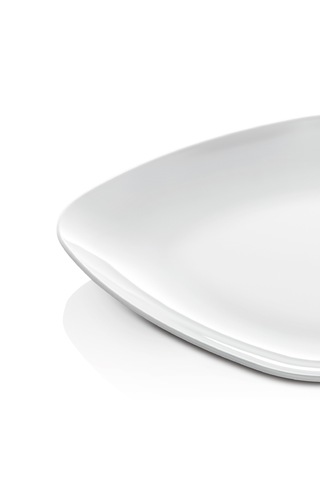 Alezy 593 Göreme Melamin Termostar Kare Servis Tabak 19 Cm Beyaz