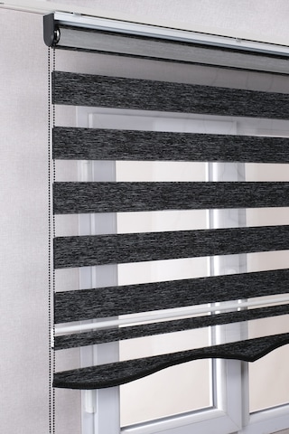 Etekli Antrasit Bambu Kaliteli Güneşlik Stor Perde