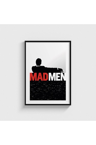 Mad Men Dizi Posteri Tablo Çerçeveli Poster Duvar Dekorasyonu Siyah Çerçeveli Tablo Siyah Çerçeveli Tablo Dn11d518sıyah